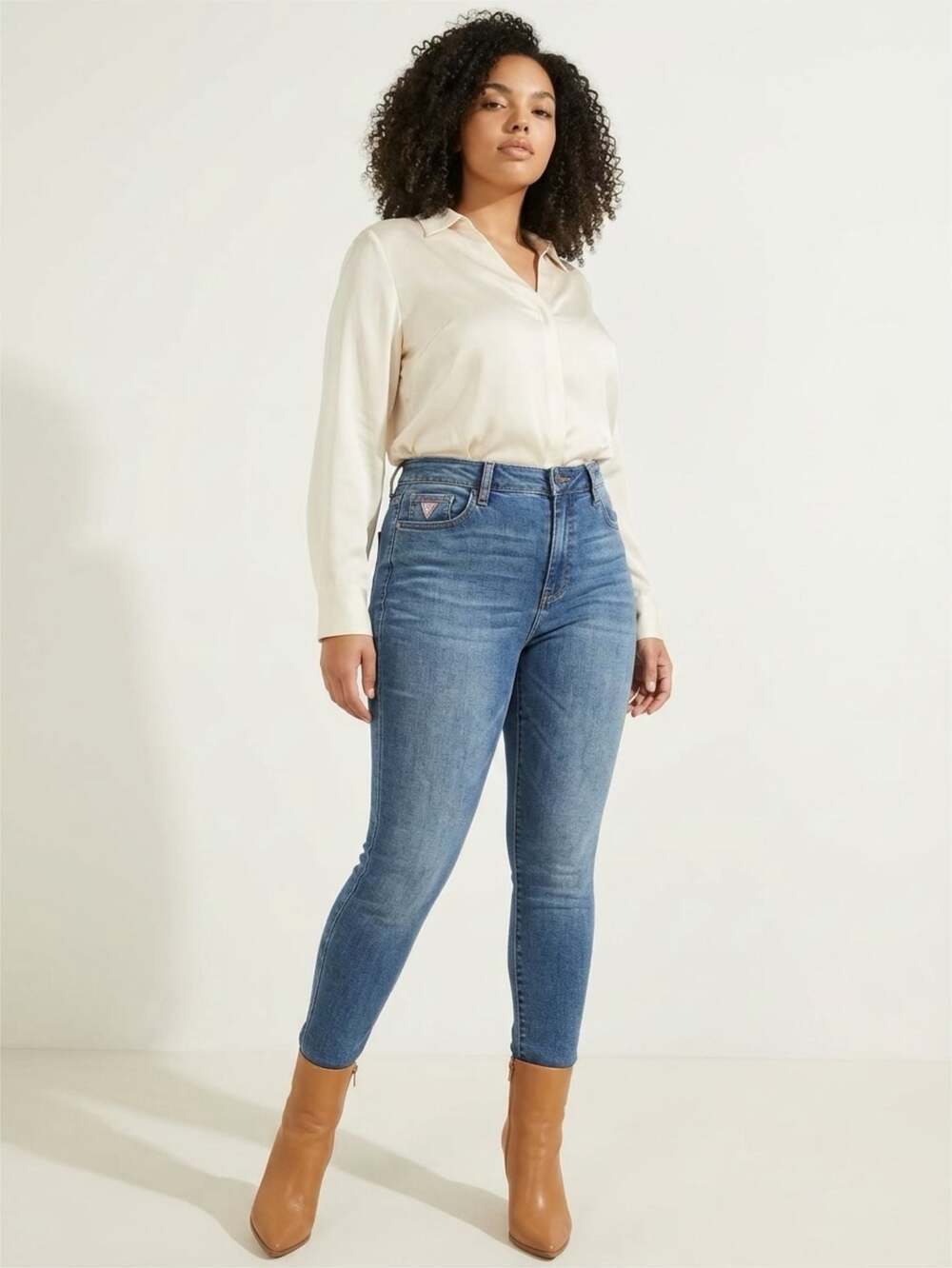 Guess Los Angeles High Rise Skinny Jeans QB3A04R17Y0